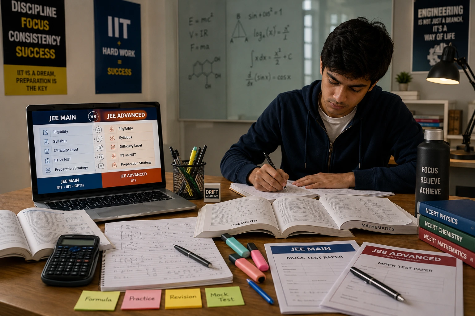JEE Main versus JEE Advanced: Full Comparison, Requirements, Curriculum & Study Guide (2026)